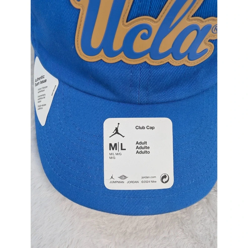 UCLA Bruins‎ Jordan Club Hat Adult Unisex M/L Blue On Field Adjustable NWT